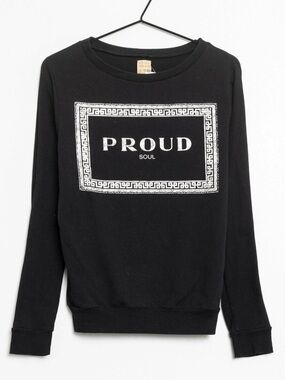 Proud Soul Black Graphic Sweatshirt